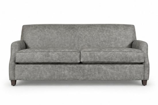 Lux & Borough Ascot style modern tailored sofa with clean track arms and low-profile tapered wooden legs.